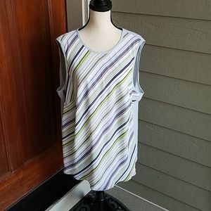 MAGGIE BARNES TANK TOP 30W stripes